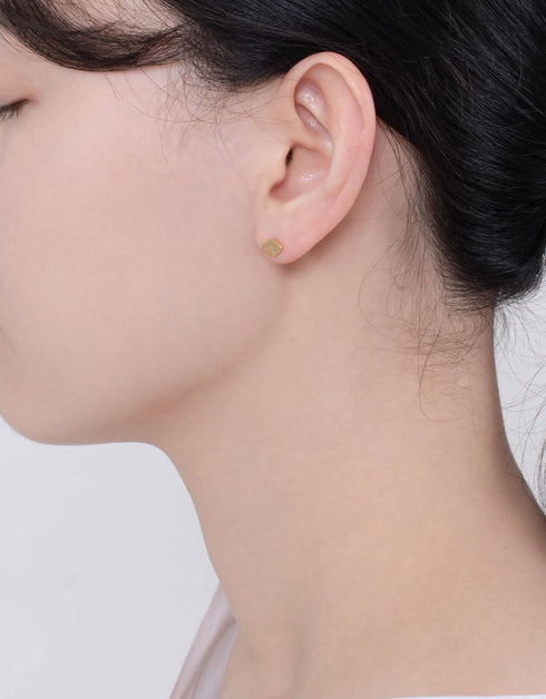 Eye of Cleopatra 18k Gold Plated Sterling Silver Studs