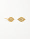 Eye of Cleopatra 18k Gold Plated Sterling Silver Studs
