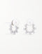 Enchanted Bloom Freshwater Pearl & Cubic Zirconia Sterling Silver Stud Earrings