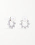 Enchanted Bloom Freshwater Pearl & Cubic Zirconia Sterling Silver Stud Earrings