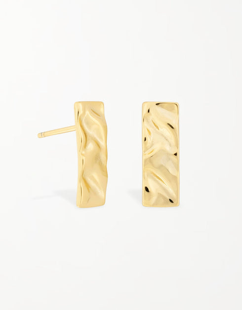 Zarif 18K Altın Kaplama Gümüş Küpe