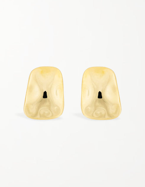 18 karat Altın ve Platin Kaplamalı Minimalist Trapez Gümüş Çiviler