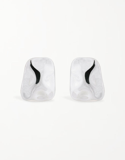 18 karat Altın ve Platin Kaplamalı Minimalist Trapez Gümüş Çiviler