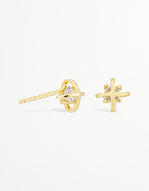 Zarif Gümüş Yıldız Bethlehem Küpe