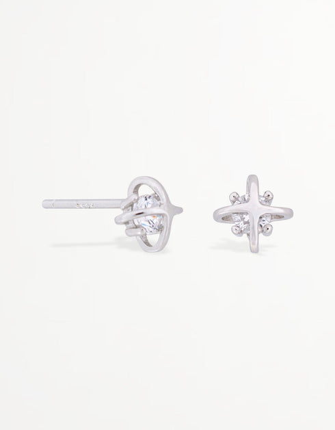 Zarif Gümüş Yıldız Bethlehem Küpe