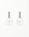 Sparkle and Shine: Sterling Silver Studs with Pearl and CZ