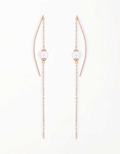 Zarif Gümüş İnci Damla Küpeler: Zamansız Zarafetin Dokunuşu