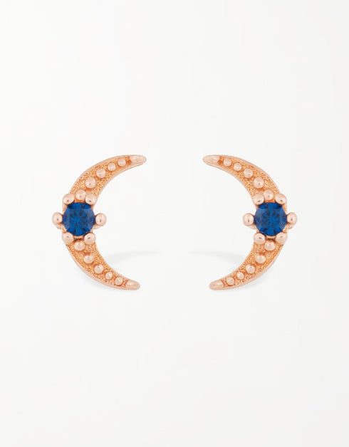 Gümüş ve Mavi Zirkonya Hilal Çiviler