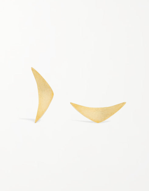 波西米亚风别致:Boomerang 刮花耳钉
