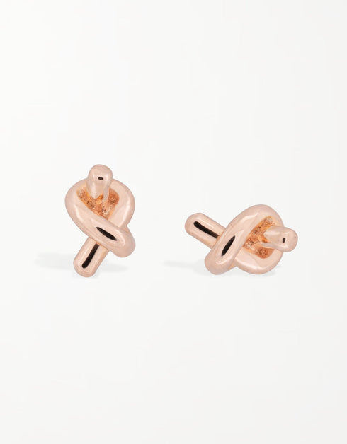 Sophisticated Knot Sterling Silver Studs: Elegance Redefined