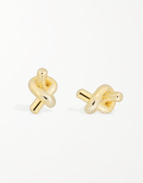 Sophisticated Knot Sterling Silver Studs: Elegance Redefined