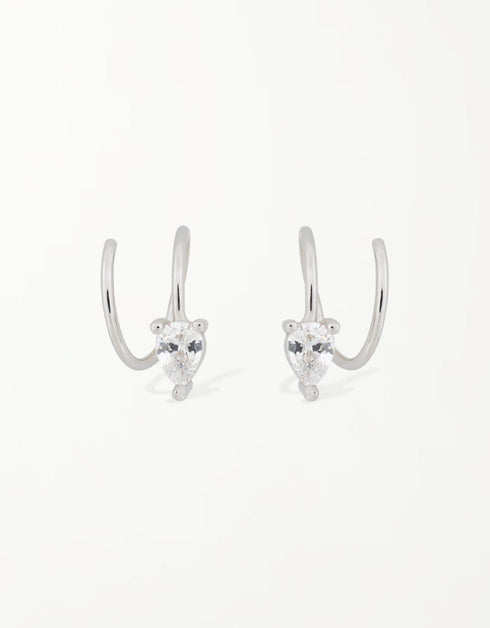 Göz Kamaştıran Zarafet: Armut Kesim Kübik Zirkonlu Gümüş Halkalar