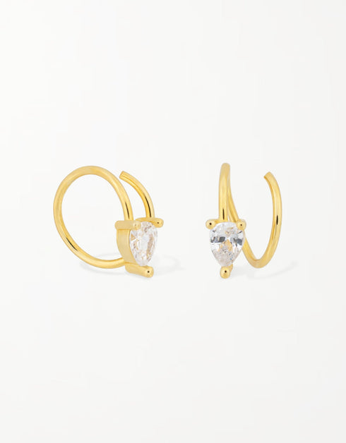 Göz Kamaştıran Zarafet: Armut Kesim Kübik Zirkonlu Gümüş Halkalar