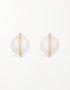 Sterling Silver Studs with Gracefully Enveloped Pearl