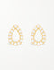 Sterling Silver Teardrop Studs with Cubic Zirconia Sparkle