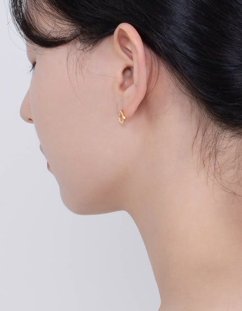 Sterling Silver Teardrop Studs with Cubic Zirconia Sparkle