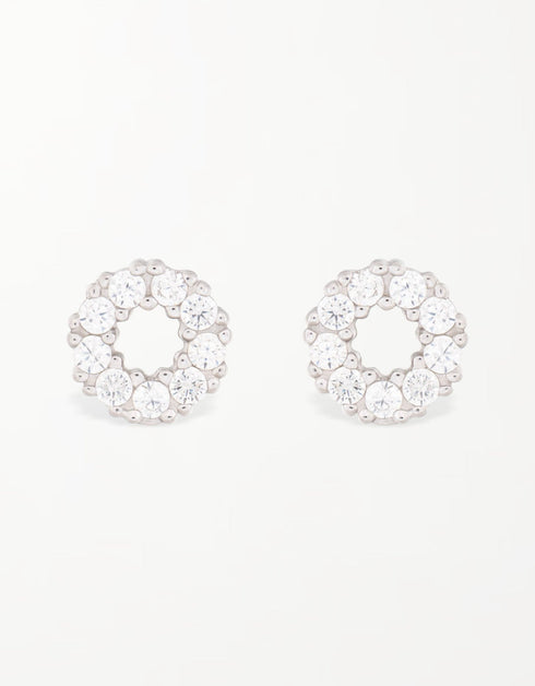 Işıltılı Zarafet Çemberi Saplama Küpe