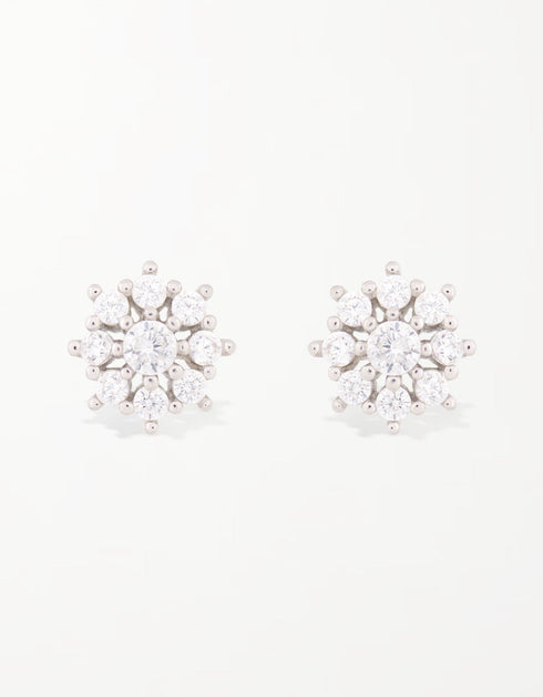 Büyülü Kış Şıklığı: Gümüş Kar Tanesi Küpe