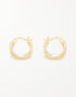 Chic Twist Hinged Hoops | Sterling Silver & 18K Gold Plated