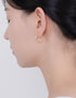 Chic Twist Hinged Hoops | Sterling Silver & 18K Gold Plated