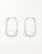 Elegant Sterling Silver Hoops with Gold or Platinum Plating