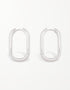 Elegant Sterling Silver Hoops with Gold or Platinum Plating