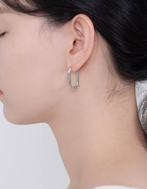 Elegant Sterling Silver Hoops with Gold or Platinum Plating