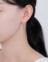 Elegant Sterling Silver Hoops with Gold or Platinum Plating