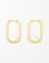 Elegant Sterling Silver Hoops with Gold or Platinum Plating