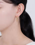 Elegant Sterling Silver Hoops with Gold or Platinum Plating