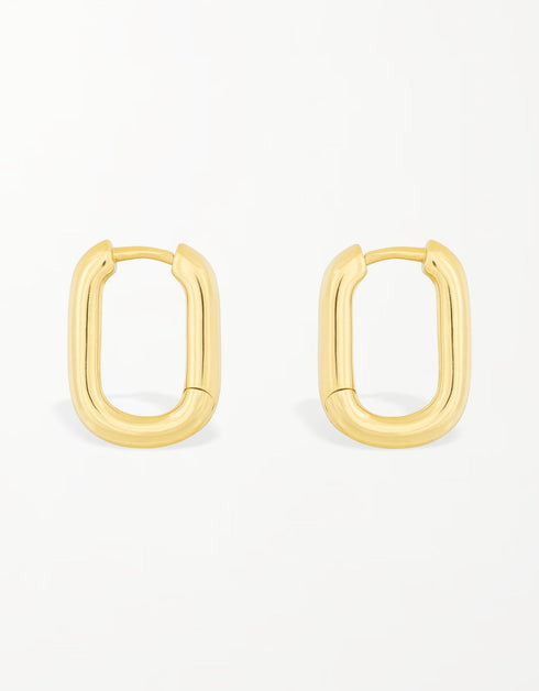 Sterling Silver Hinged Hoops with Gold or Platinum Plating