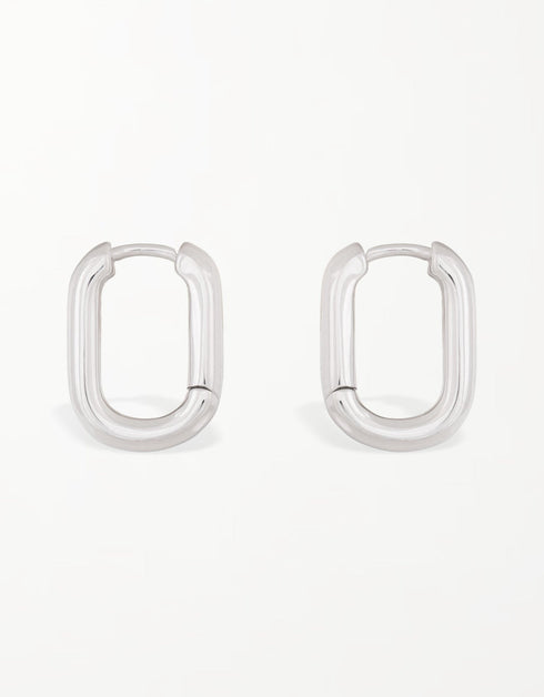Sterling Silver Hinged Hoops with Gold or Platinum Plating