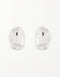 Minimalistic Oval Stud Earrings with Sterling Silver