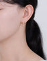 Sterling Silver Cat Eyes Studs: Golden Gaze Collection