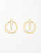 Sterling Silver Cat Eyes Studs: Golden Gaze Collection