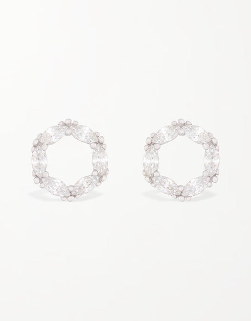 Markiz Elegance Altıgen Küpe