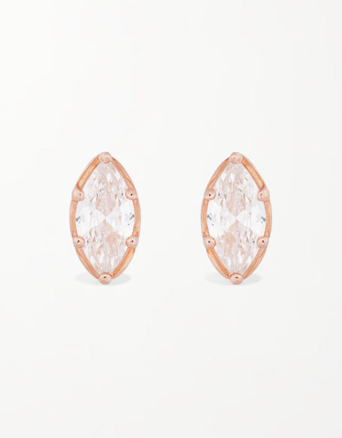 Sterling Silver Cat's Eye Studs - Chic & Minimalist Style