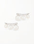 Stellar Sparkle Shooting Star Pearl Sterling Silver Studs