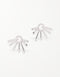 Radiant Sun Sterling Silver Stud Earrings with Sparkling CZ