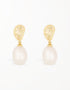Elegant Freshwater Pearl Drop Earrings with Sterling Silver