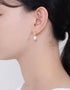 Elegant Freshwater Pearl Drop Earrings with Sterling Silver