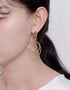 金色 Allure 三圈吊式耳环