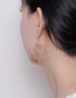 金色 Allure 三圈吊式耳环