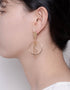 金色 Allure 三圈吊式耳环