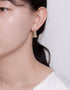 Modern Geometric Gold-Plated Hoops - Minimalistic Luxury