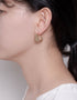 Modern Geometric Gold-Plated Hoops - Minimalistic Luxury