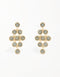 Dazzling Cubic Zirconia Rhombus Gold-Plated Drop Earrings
