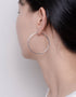 Handcrafted Large Dual Hoop Earrings by Korean Designer