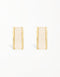 Vintage Charm Resin Studs 18k Gold Plated Stylish Design