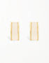 Vintage Charm Resin Studs 18k Gold Plated Stylish Design